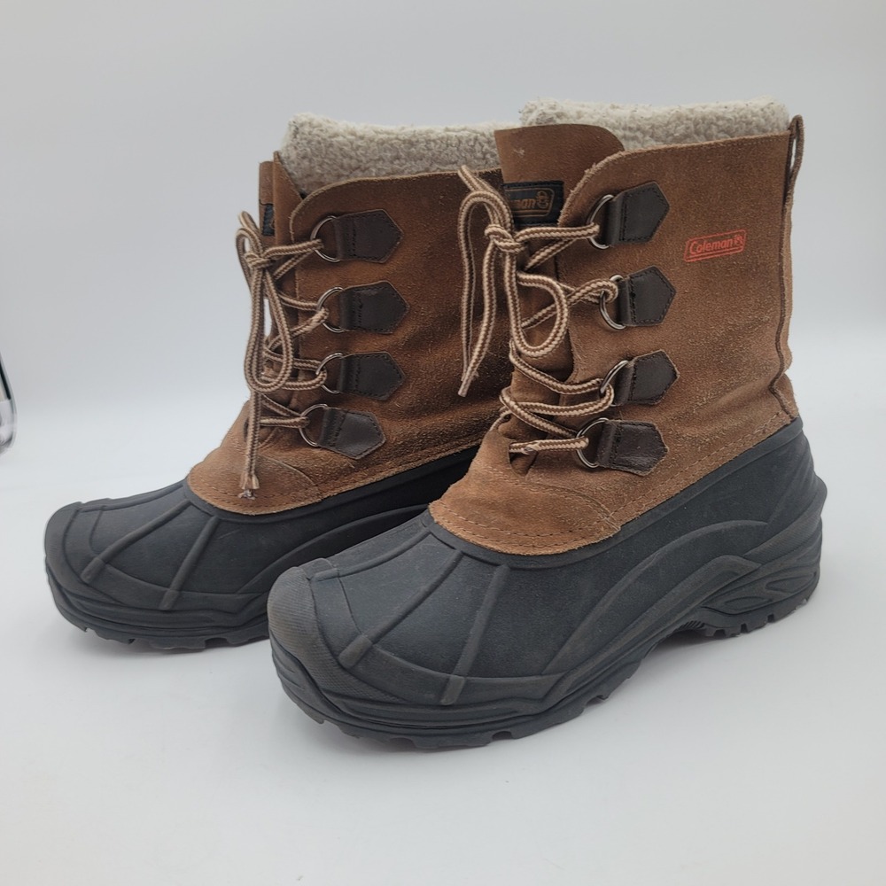 Coleman Adam Mens Brown Suede Insulated Winter Duck Hunting Boots Size 10M 74892